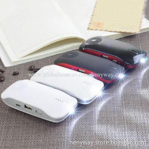 Bluetooth Power Banks with Phone Function, 100Hz to 20kHz Frequency